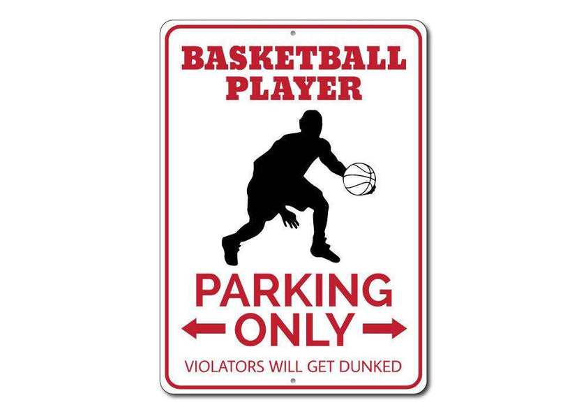 Basketball Player Parking Sign - My Store