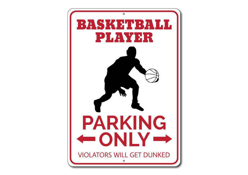 Basketball Player Parking Sign - My Store