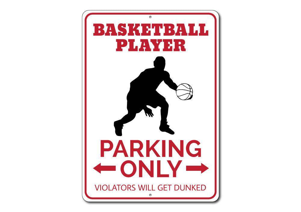 Basketball Player Parking Sign - My Store