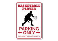 Basketball Player Parking Sign - My Store