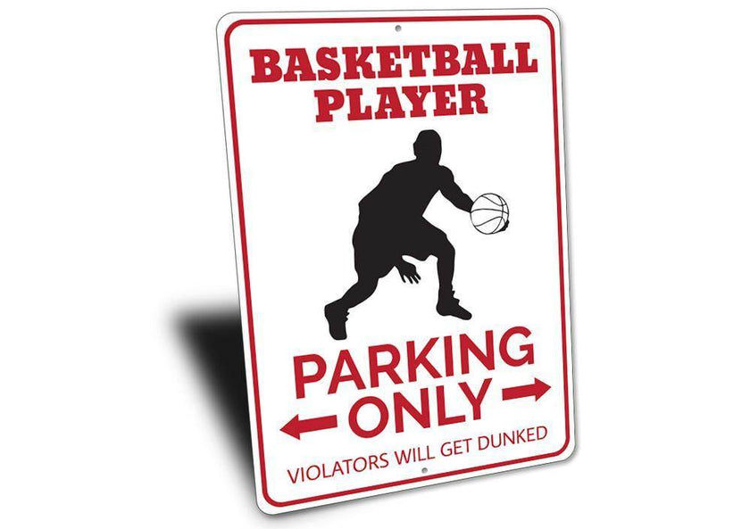 Basketball Player Parking Sign - My Store