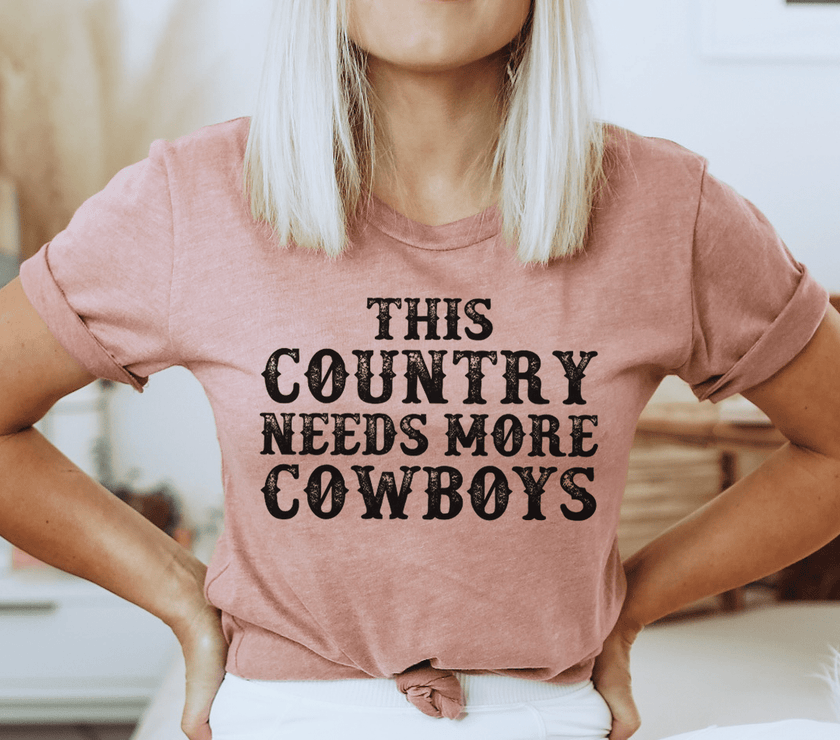 This Country Needs More Cowboys T-Shirt image 0