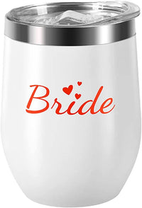 Bride Tribe Stainless Steel Wine Tumblers 12 Oz Bridesmaid Tumbler 6 Pack - My Store