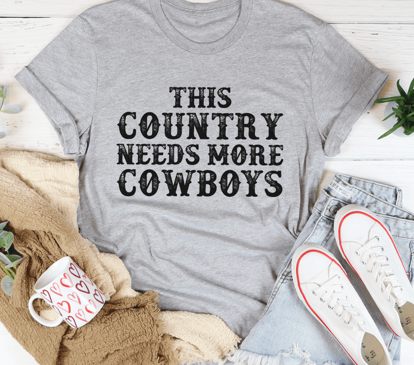 This Country Needs More Cowboys T-Shirt image 1