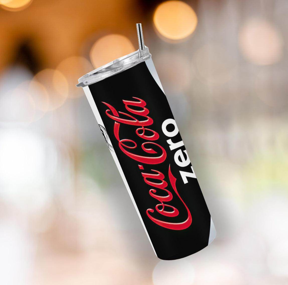 Coca-Cola Coke Zero Tumbler 20oz - This Girl Runs On Coke Zero Insulated Travel Cup, Funny Soda Lover Gift, Reusable Drinkware for Women - My Store