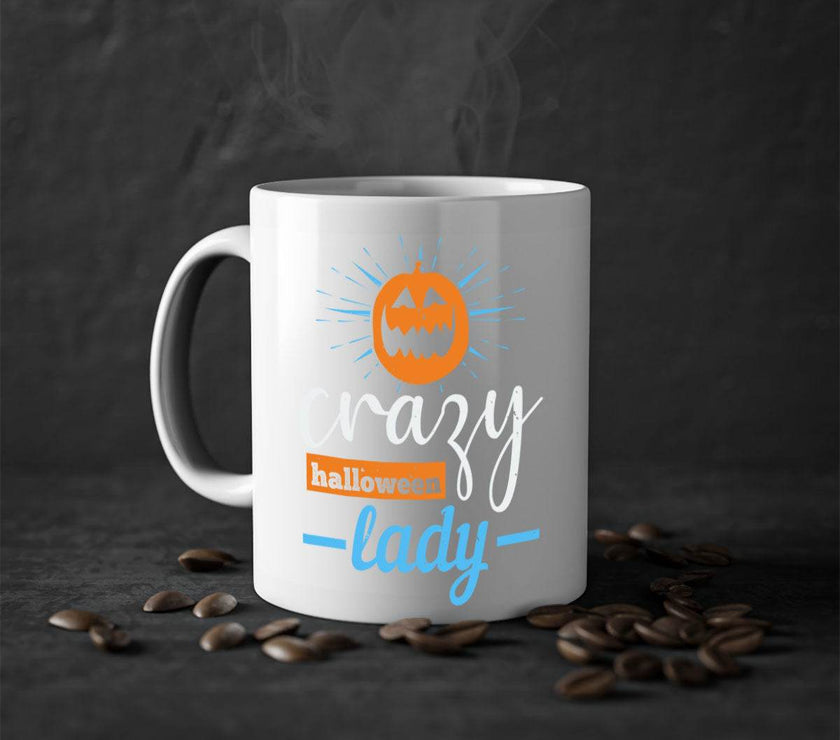 crazy halloween lady halloween-Mug / Cup - My Store