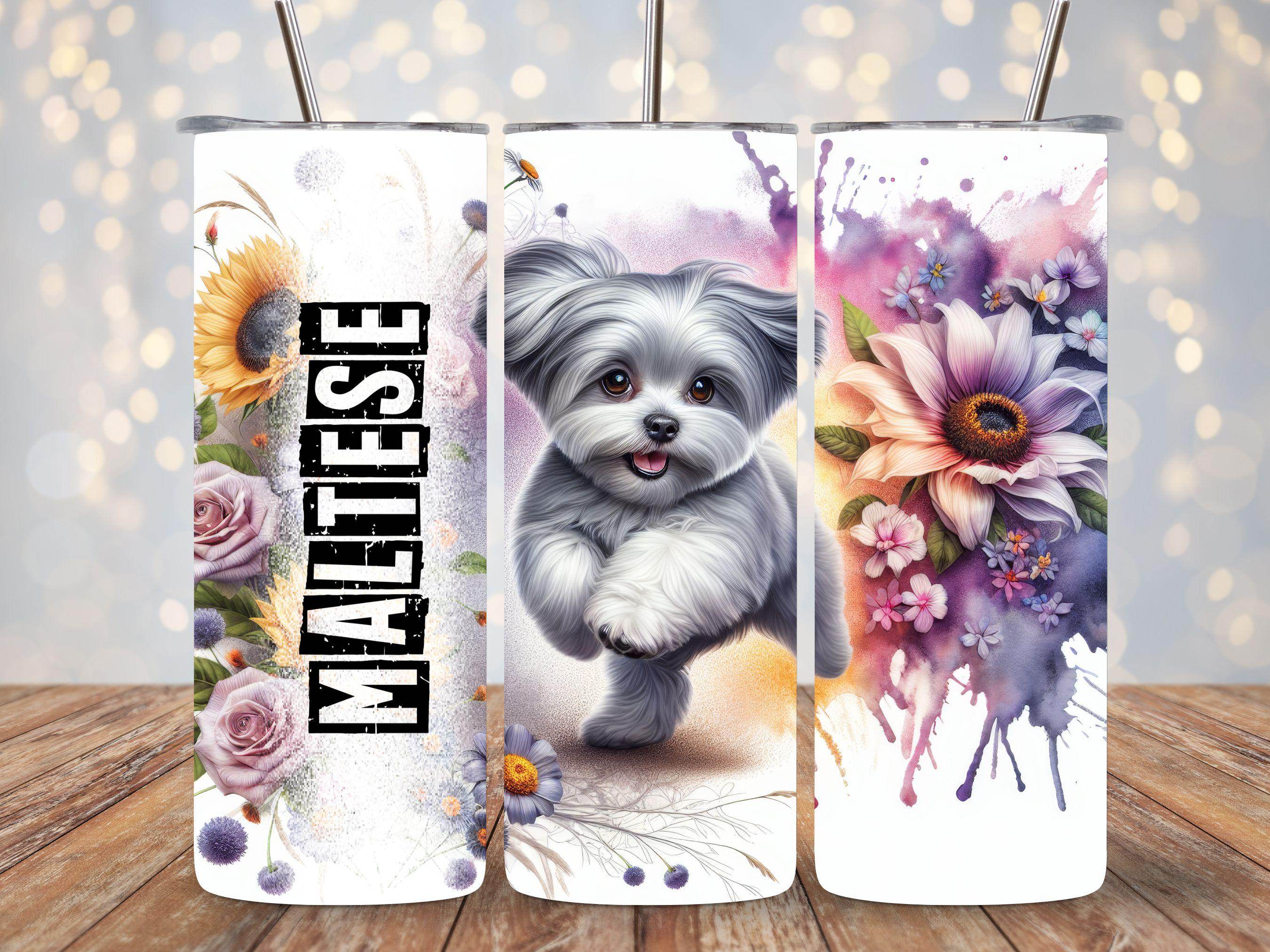 Dog Mom- Choose from either Great Dane, Maltese, Dachshund, or Golden Retriever 20oz Tumblers - My Store