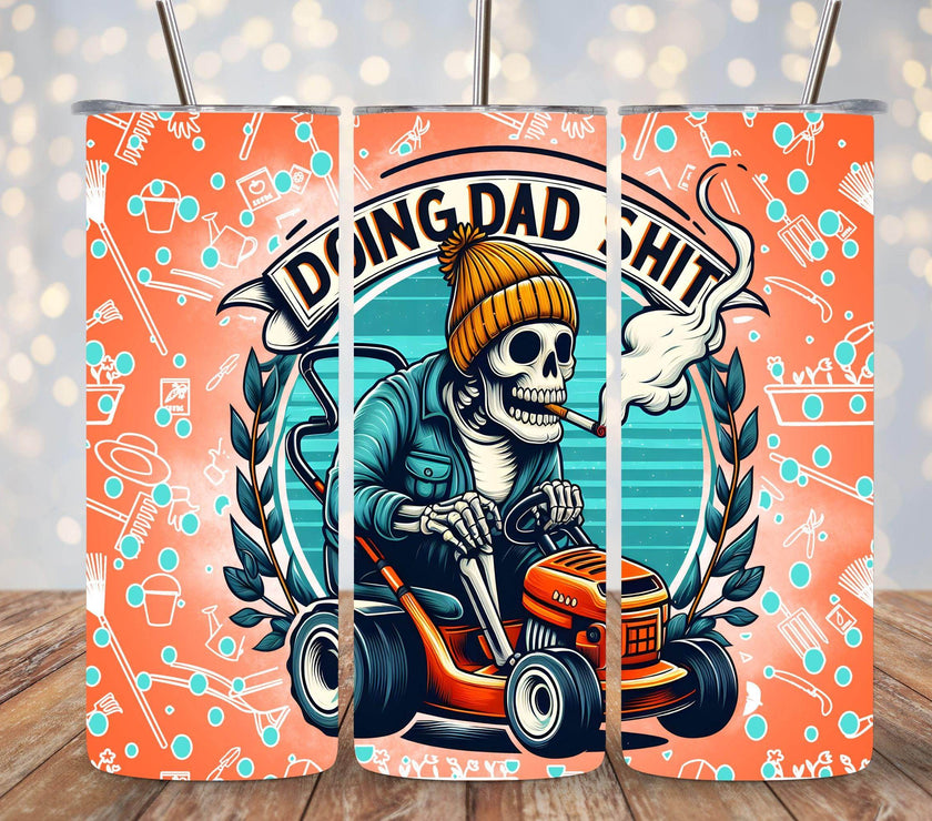 Doing Dad Shit on the Toilet 20oz Funny Tumbler - Multiple options - My Store