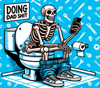 Doing Dad Shit on the Toilet 20oz Funny Tumbler - My Store