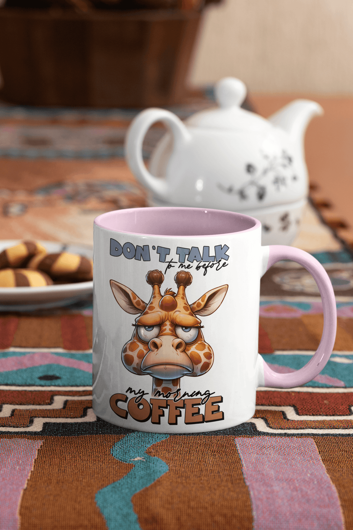 Don't Talk To Me Before I've Had My Coffee - Giraffe Coffee Mug - My Store