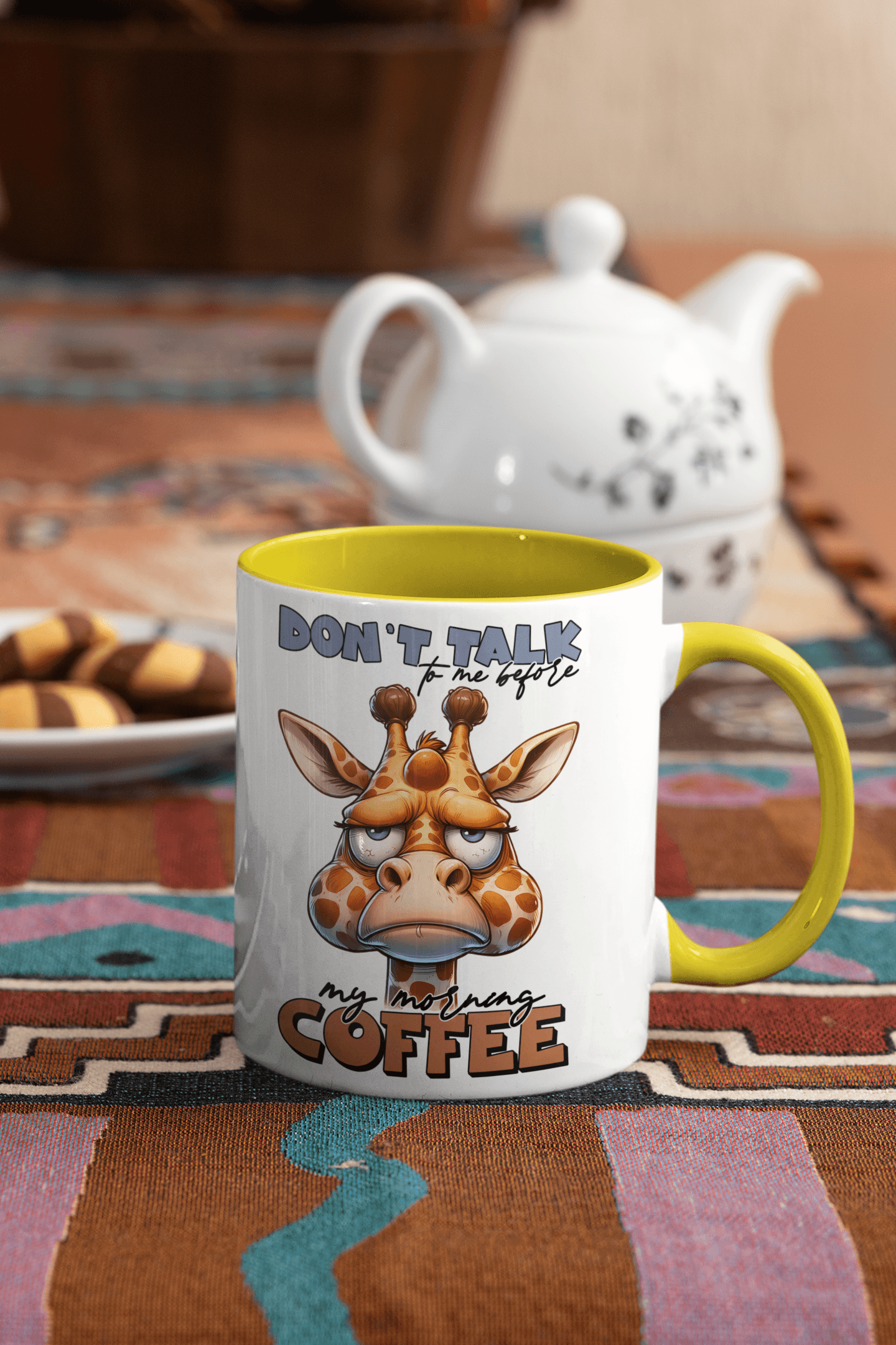 Don't Talk To Me Before I've Had My Coffee - Giraffe Coffee Mug - My Store