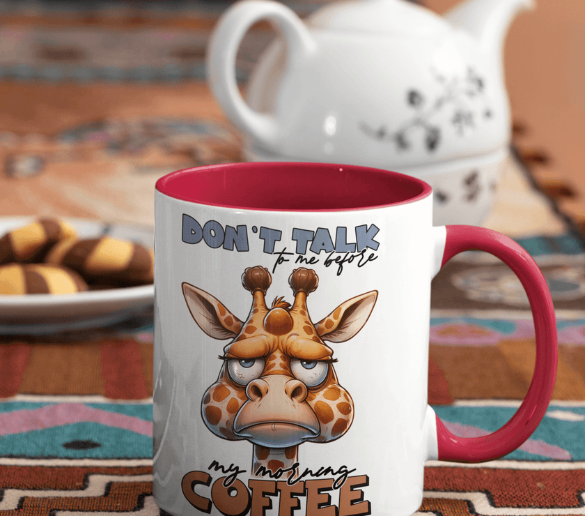 Don't Talk To Me Before I've Had My Coffee - Giraffe Coffee Mug - My Store
