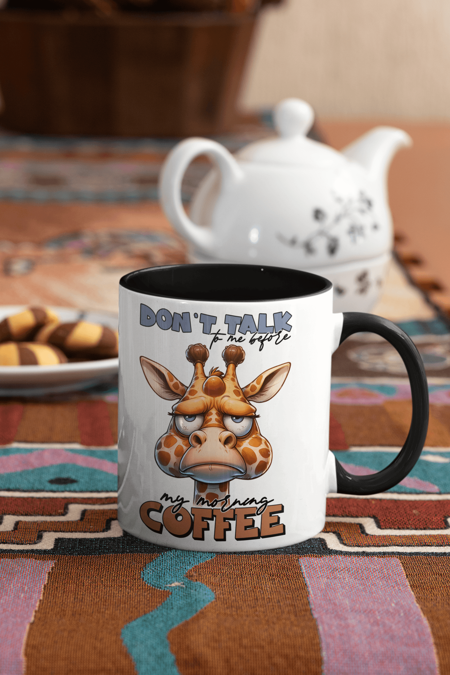 Don't Talk To Me Before I've Had My Coffee - Giraffe Coffee Mug - My Store