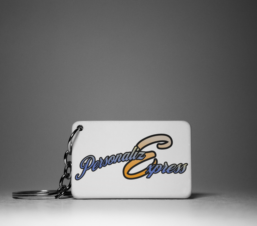 Keychain - Personalized with Logo and/or QR Code image 1