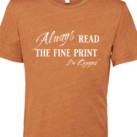 Engagement Short Sleeve Woman's Shirt | Always read the fine print I'm Engaged - My Store