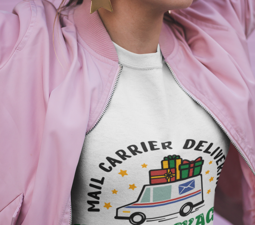Mail Carrier Delivering More Packages Than Santa Shirt - Unisex image 1