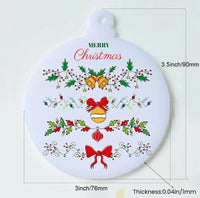 Custom Logo Christmas Ornament - 1 sided Design image 2