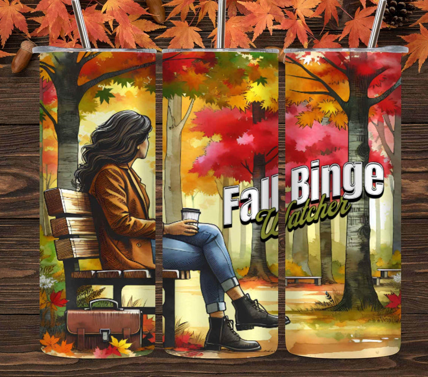 Fall Binge Watching 20 oz Tumbler (2 Choices) - My Store