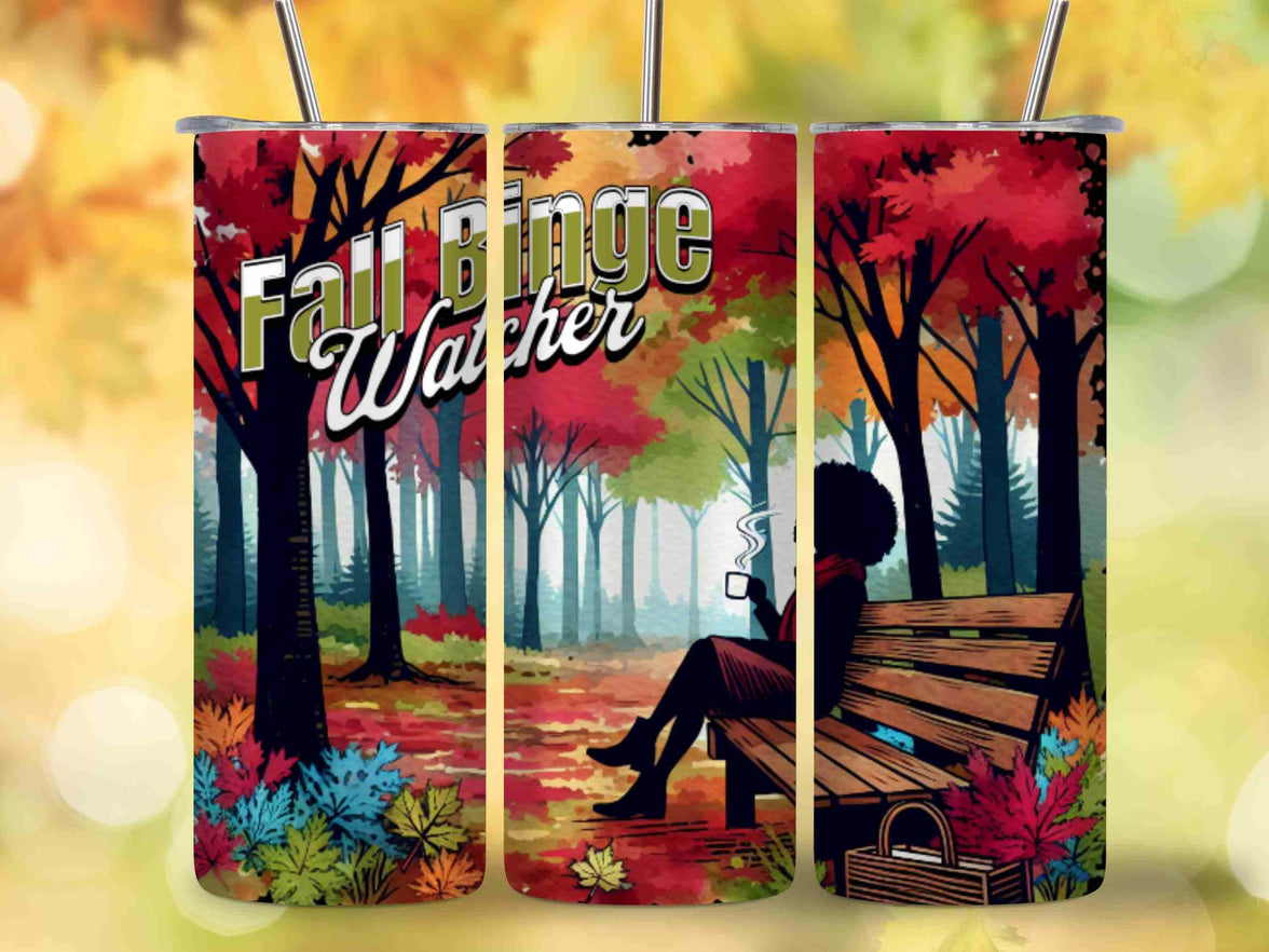 Fall Binge Watching 20 oz Tumbler (2 Choices) - My Store
