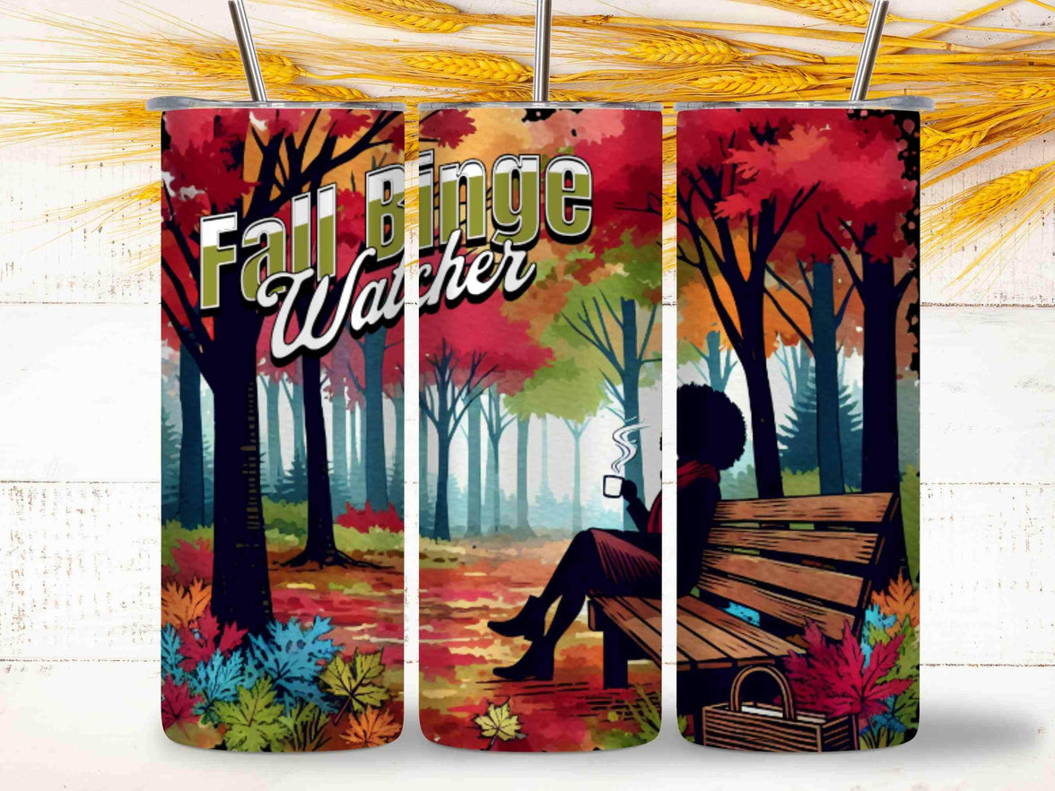 Fall Binge Watching 20 oz Tumbler (2 Choices) - My Store