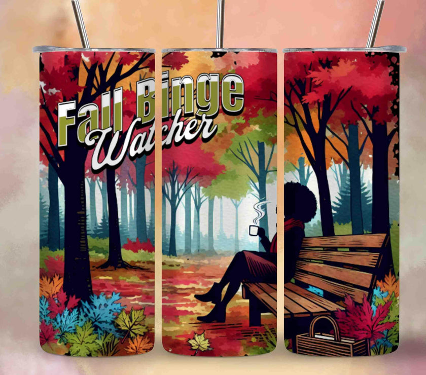 Fall Binge Watching 20 oz Tumbler (2 Choices) - My Store