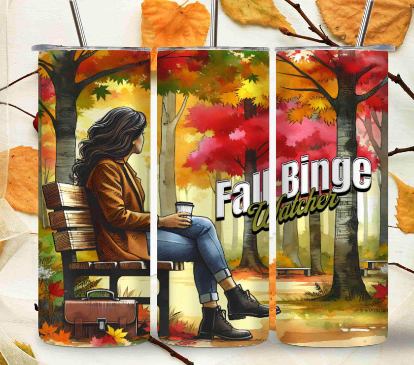 Fall Binge Watching 20 oz Tumbler (2 Choices) - My Store
