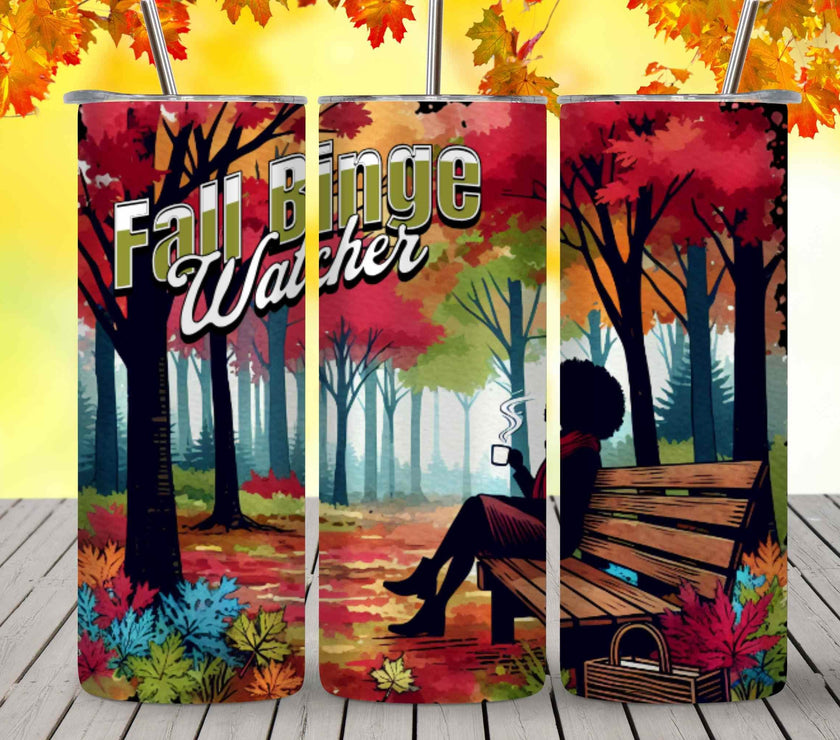 Fall Binge Watching | 20oz Tumbler | Beautiful Colors - My Store