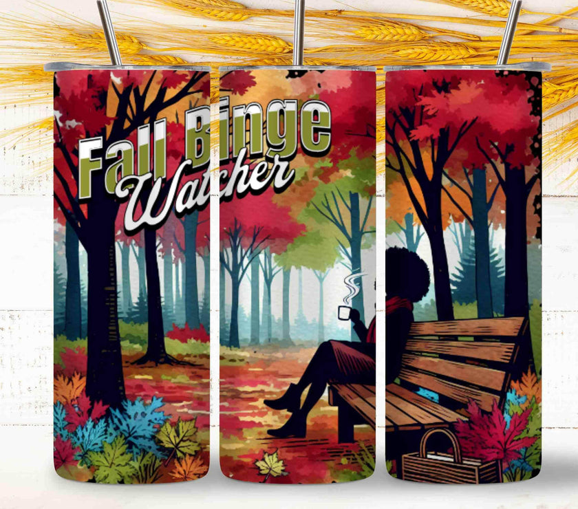Fall Binge Watching | 20oz Tumbler | Beautiful Colors - My Store