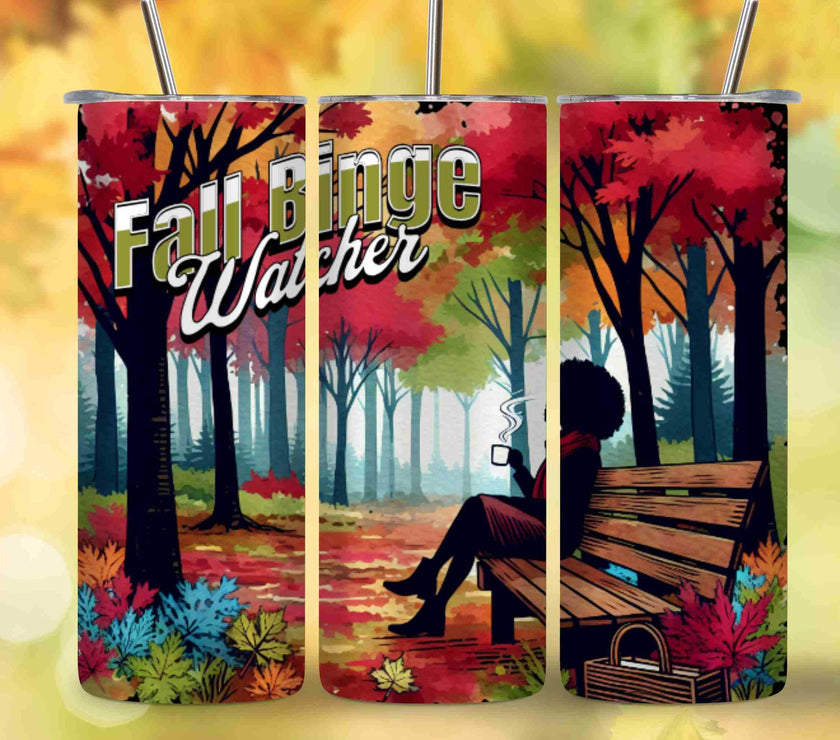 Fall Binge Watching | 20oz Tumbler | Beautiful Colors - My Store