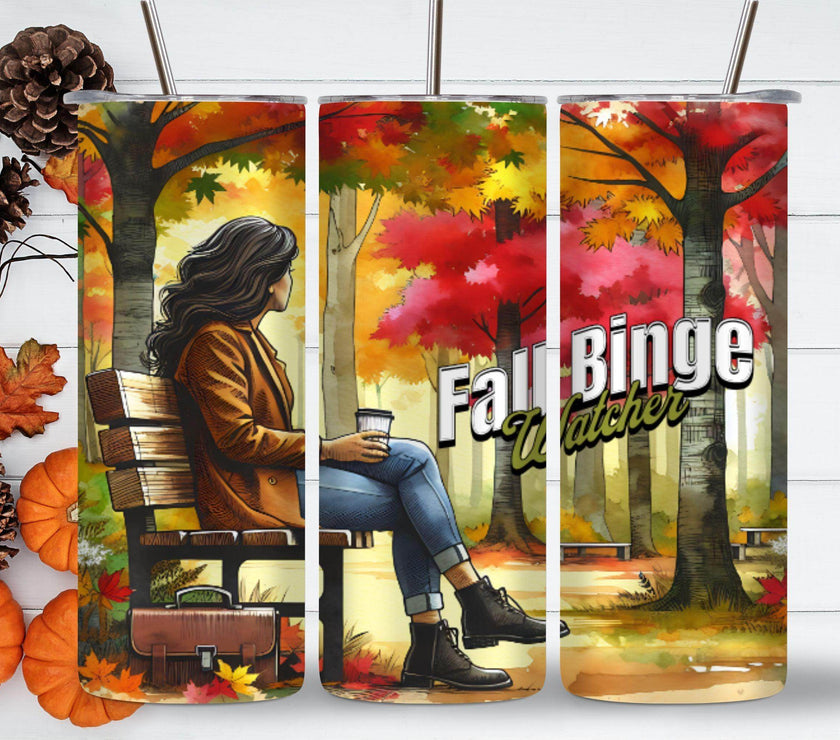 Fall Binge Watching | 20oz Tumbler | Beautiful Colors - My Store