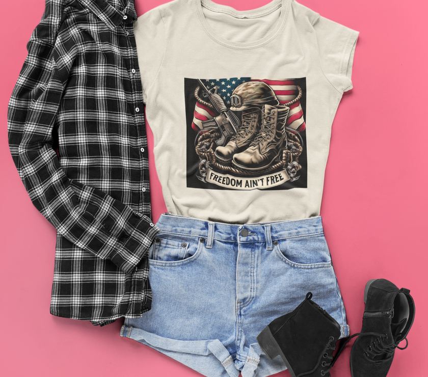 Powerful Freedom Ain't Free - Unisex Shirt image 2