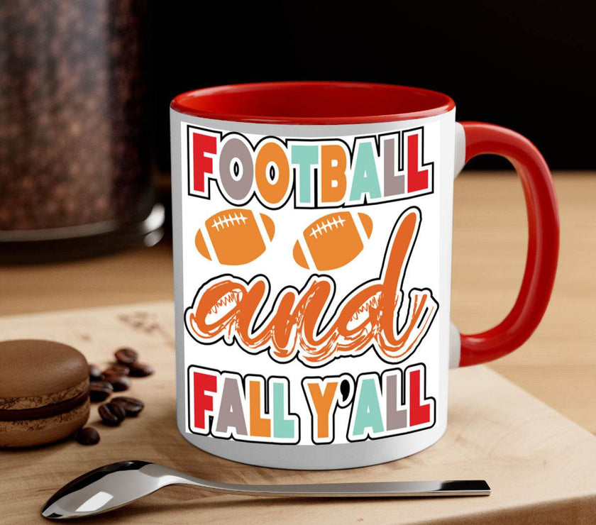 Football and Fall Yall- fall-Mug /Cup - My Store