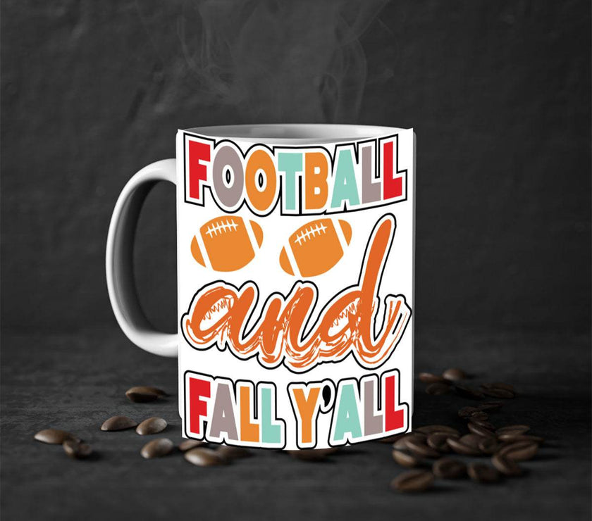 Football and Fall Yall- fall-Mug /Cup - My Store