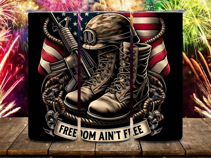 Freedom Ain't Free, Fallen Hero, Some Gave All Patriotic 20oz Tumbler - My Store