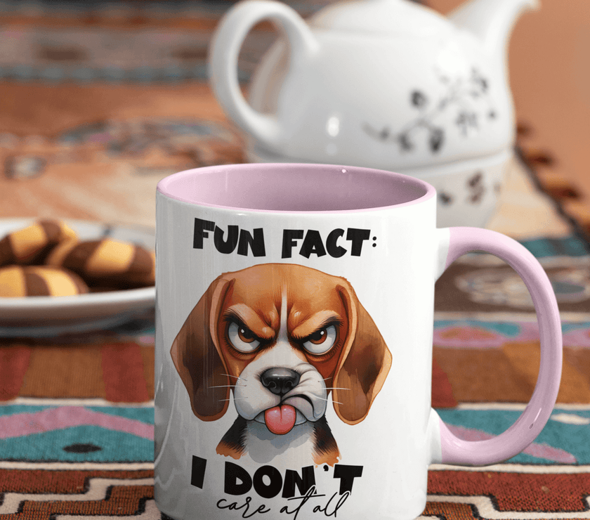 Fun Fact, I Don't Care Coffee Mug | Dog Coffee Cup - My Store