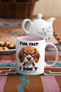 Fun Fact, I Don't Care Coffee Mug | Dog Coffee Cup - My Store