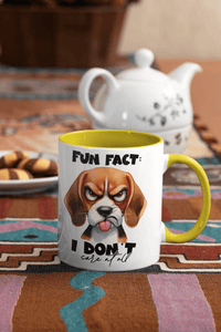Fun Fact, I Don't Care Coffee Mug | Dog Coffee Cup - My Store