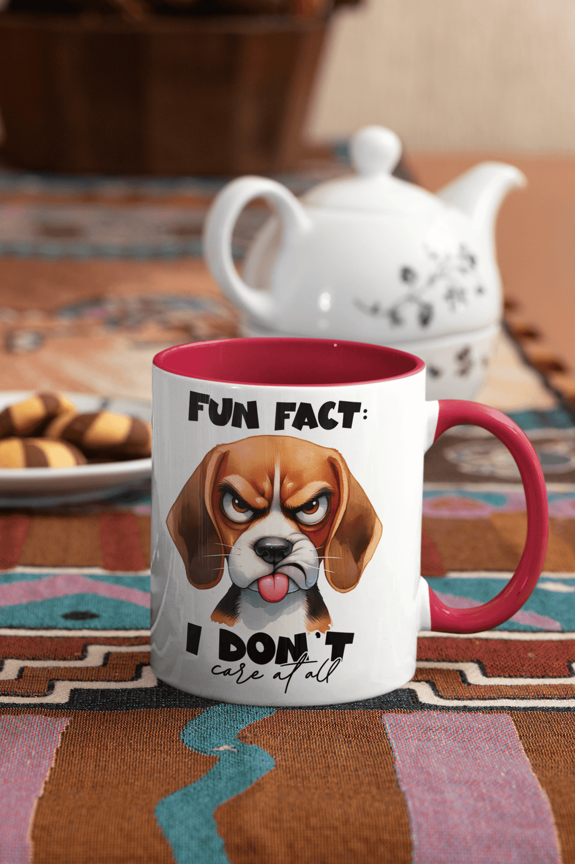 Fun Fact, I Don't Care Coffee Mug | Dog Coffee Cup - My Store