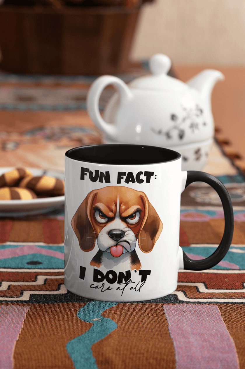 Fun Fact, I Don't Care Coffee Mug | Dog Coffee Cup - My Store