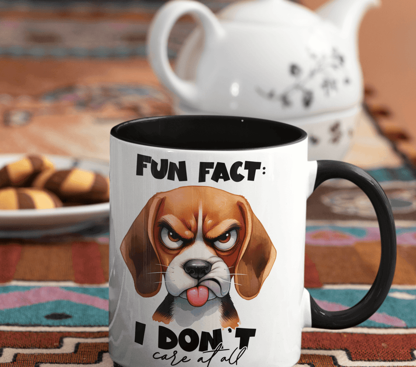 Fun Fact, I Don't Care Coffee Mug | Dog Coffee Cup - My Store