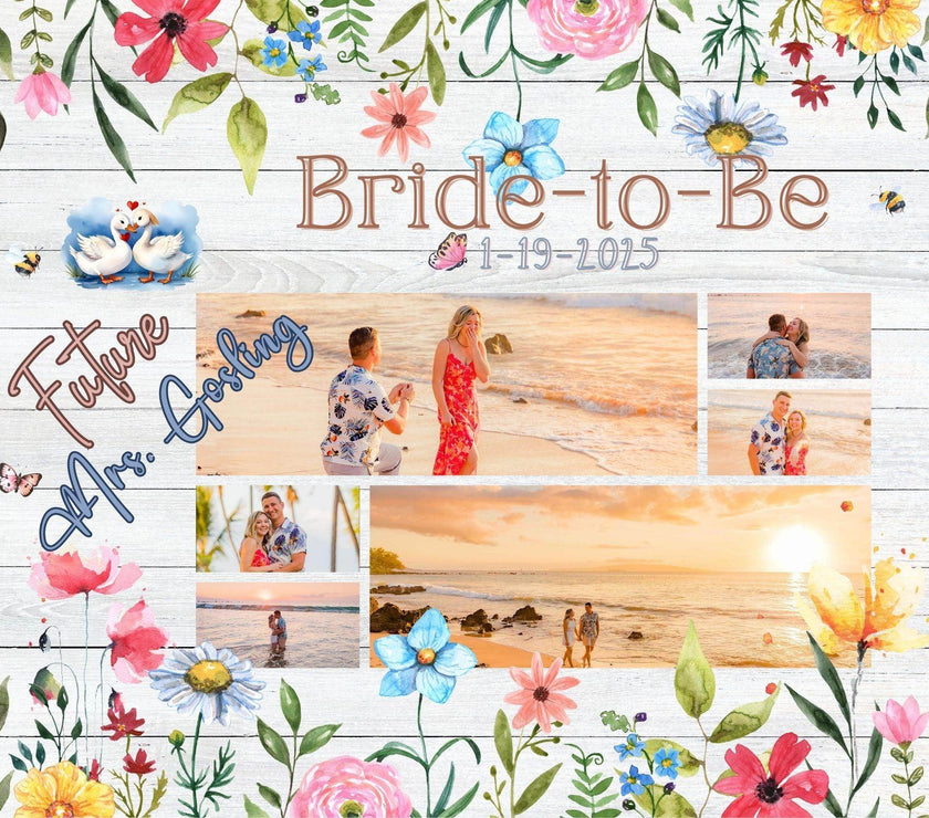 Future Mrs. 20oz Tumbler with name, date and pictures - My Store