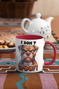 I Don't Give A Woof Coffee Mug | Dog Coffee Cup - My Store
