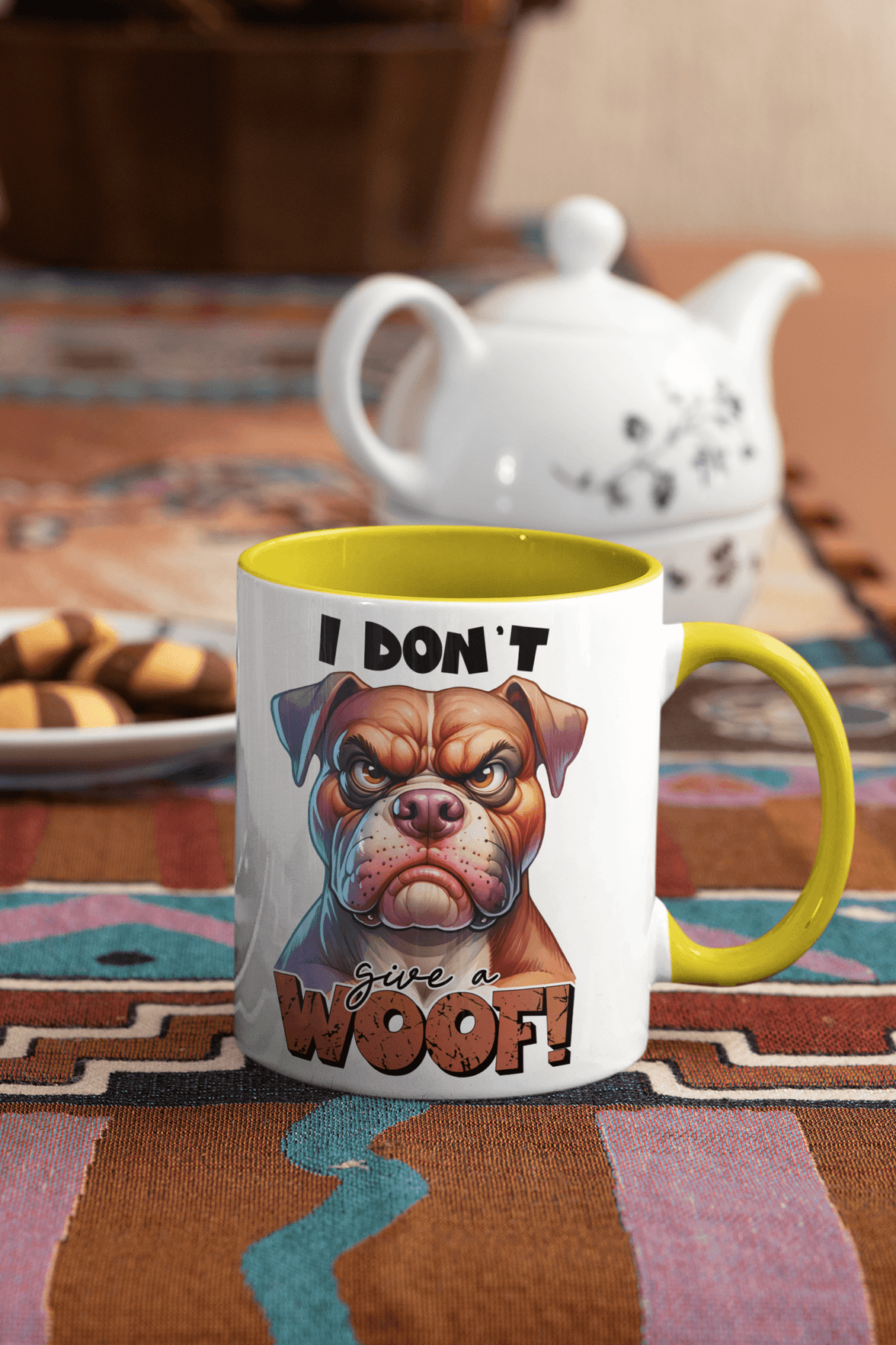 I Don't Give A Woof Coffee Mug | Dog Coffee Cup - My Store
