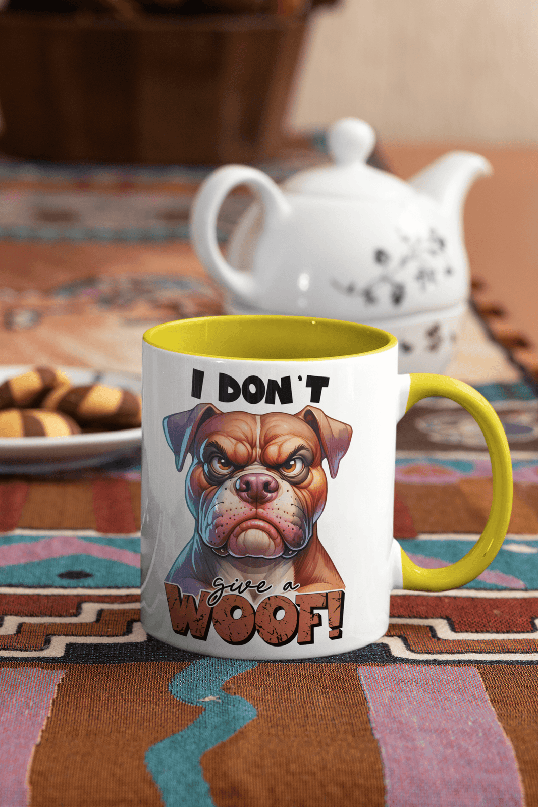 I Don't Give A Woof Coffee Mug | Dog Coffee Cup - My Store