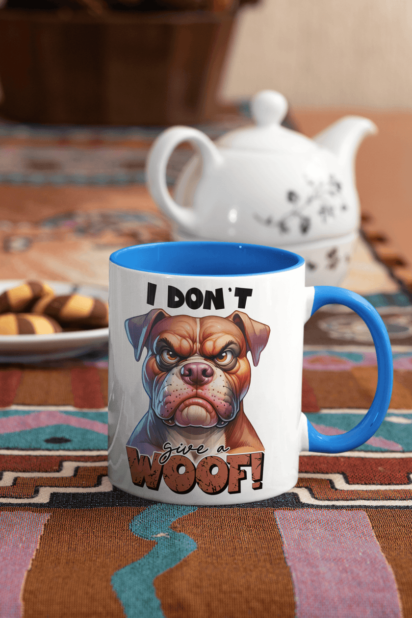 I Don't Give A Woof Coffee Mug | Dog Coffee Cup - My Store