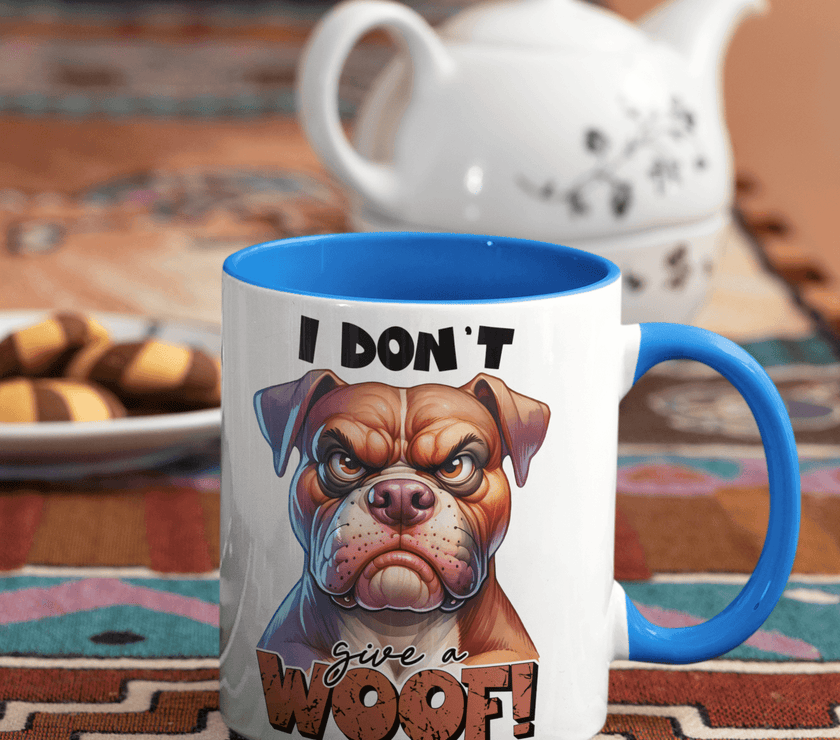 I Don't Give A Woof Coffee Mug | Dog Coffee Cup - My Store
