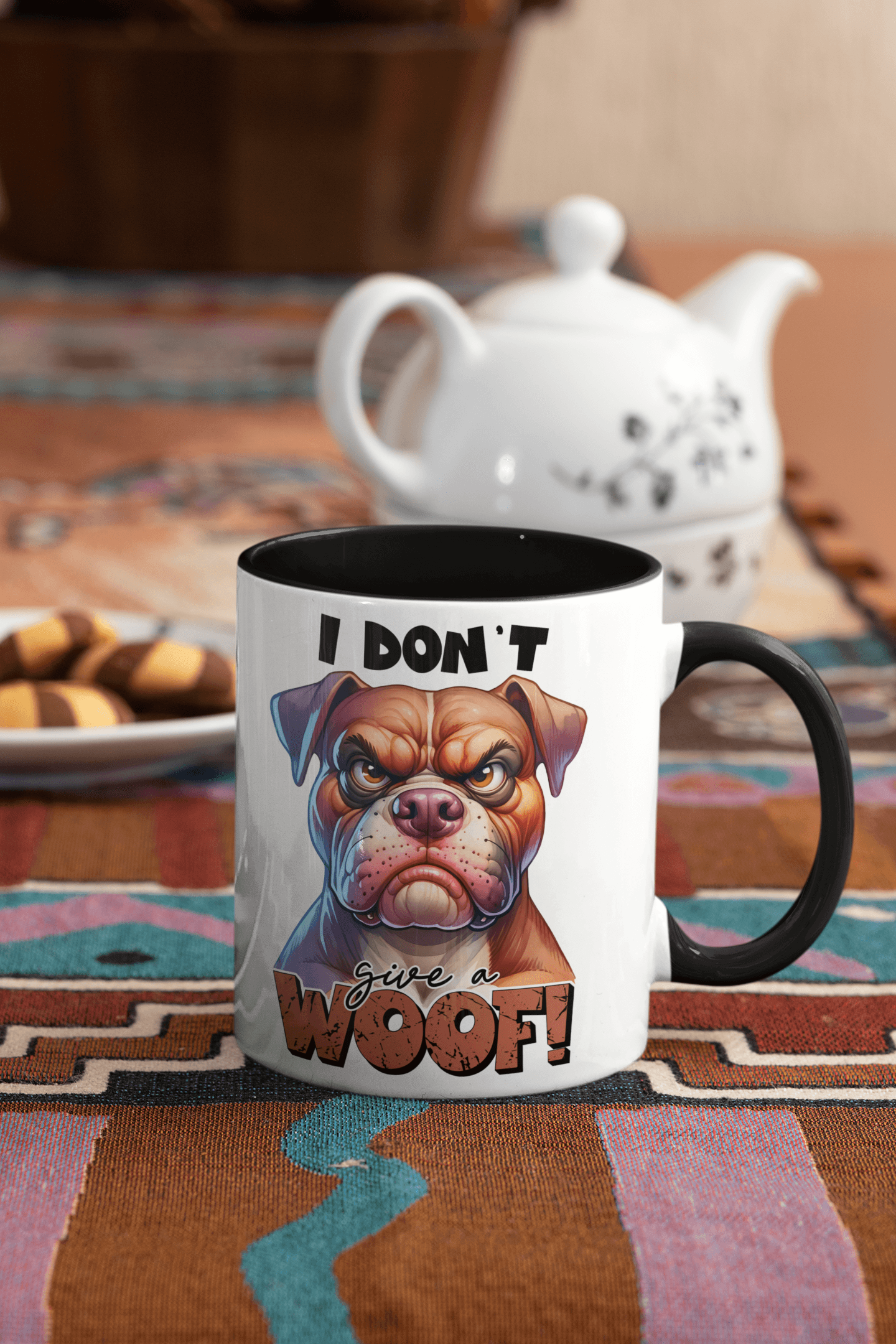 I Don't Give A Woof Coffee Mug | Dog Coffee Cup - My Store