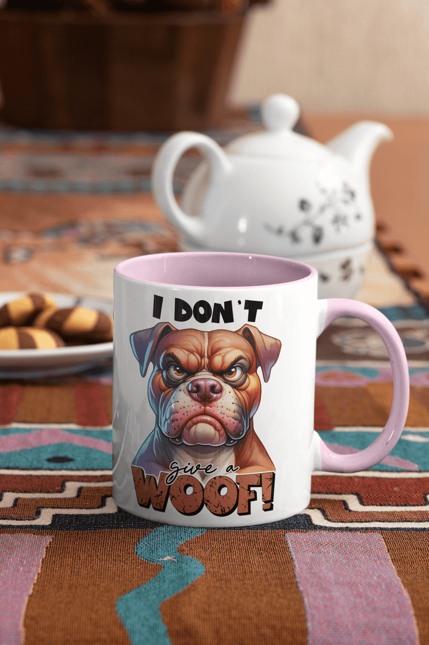 I Don't Give A Woof Coffee Mug | Dog Coffee Cup - My Store