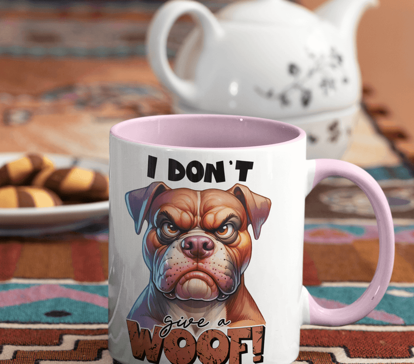 I Don't Give A Woof Coffee Mug | Dog Coffee Cup - My Store