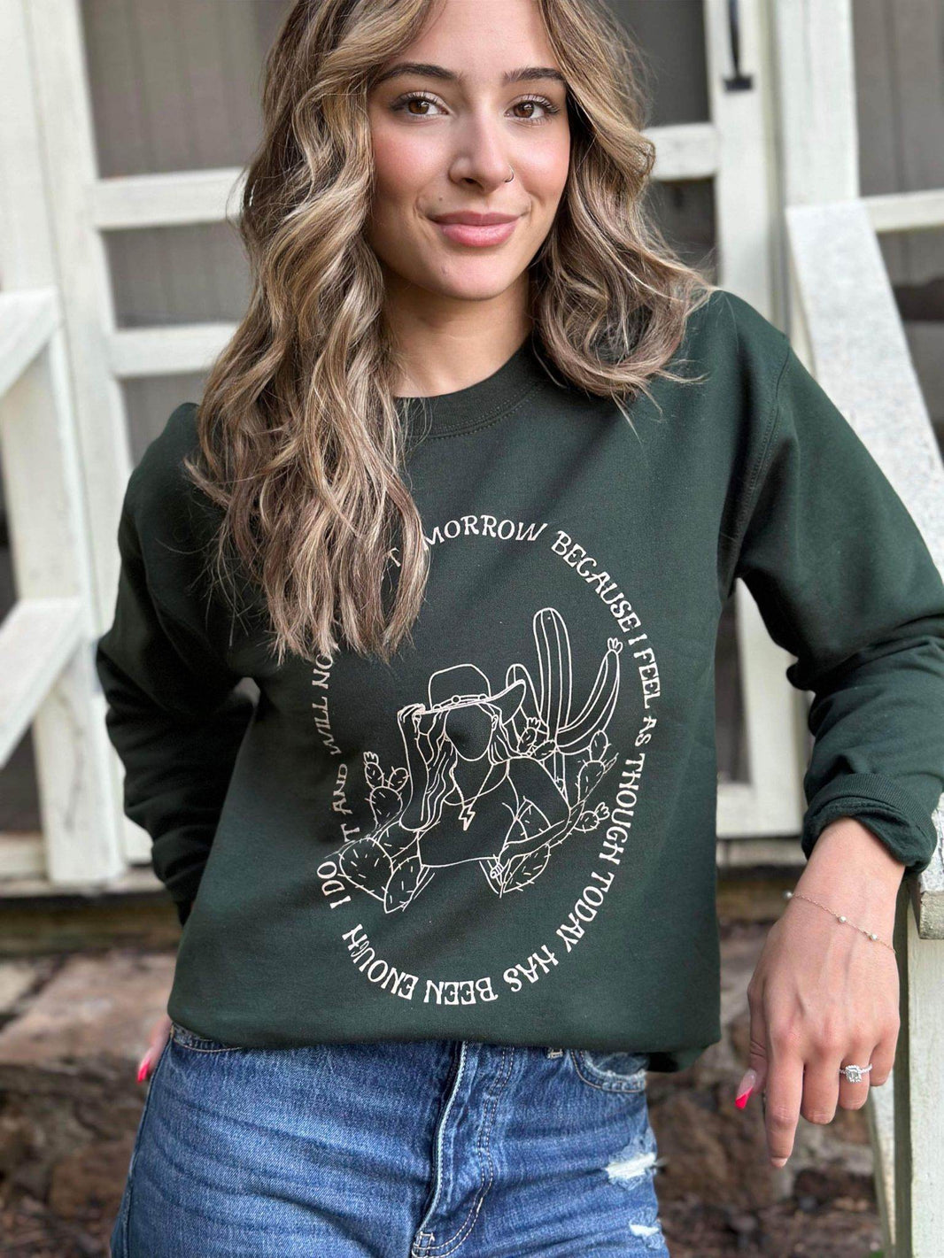 I Will Not Fear Tomorrow Sweatshirt | Women's Shirt | Motivational - My Store